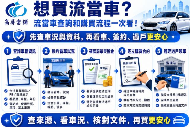 流當車查詢與購買流程
